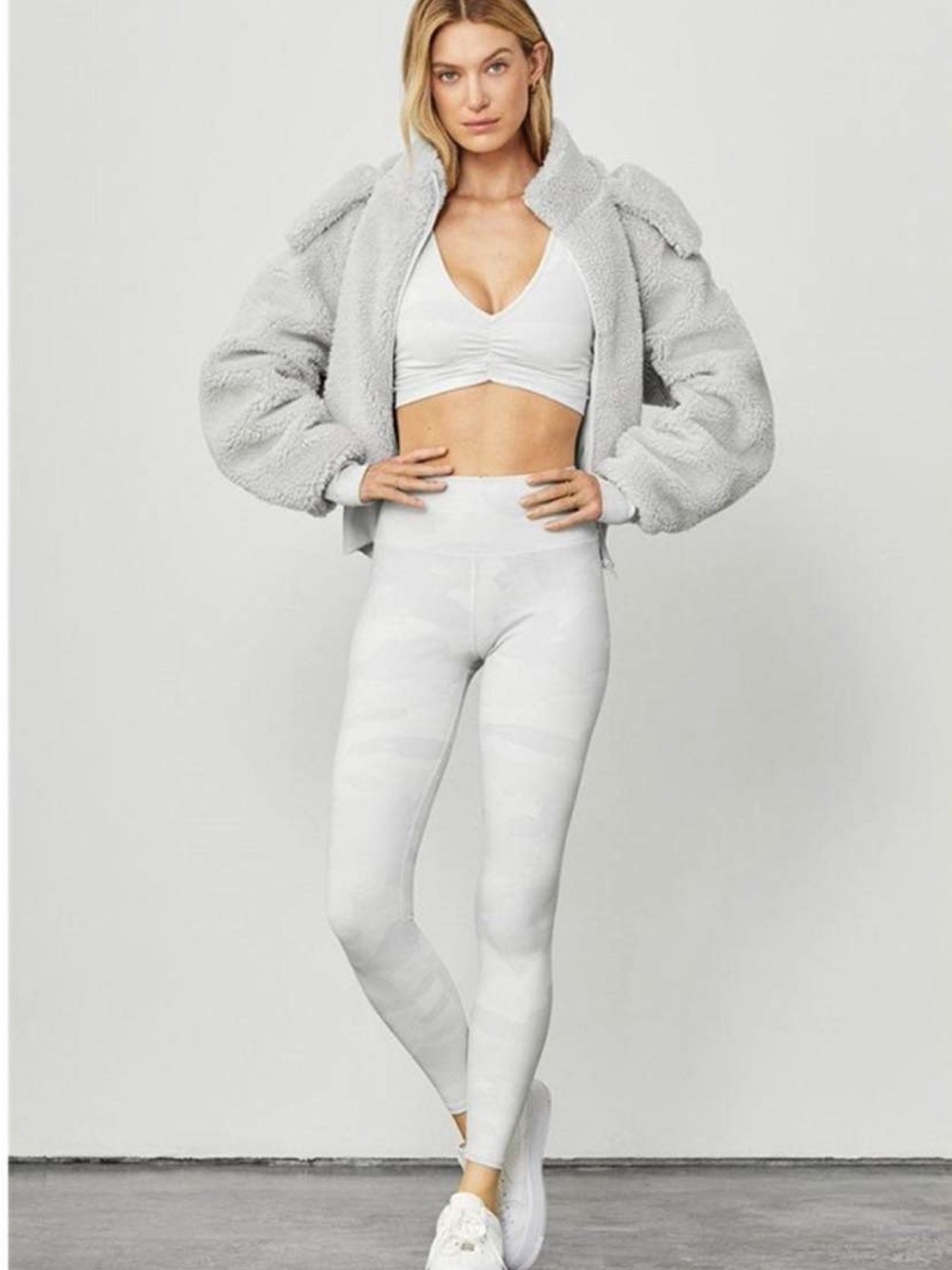ALO Yoga High-Waist White Camo Leggings
